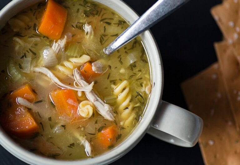 High Protein Chicken Noodle Soup